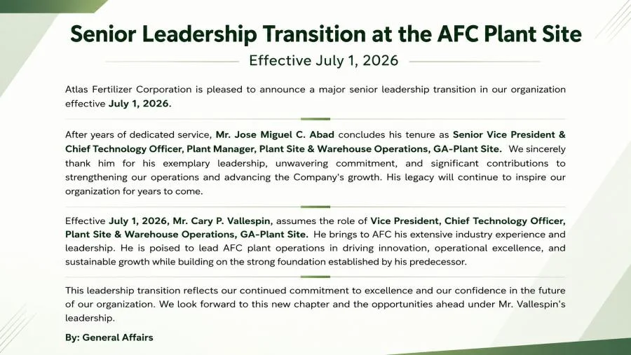 senior leadership transition